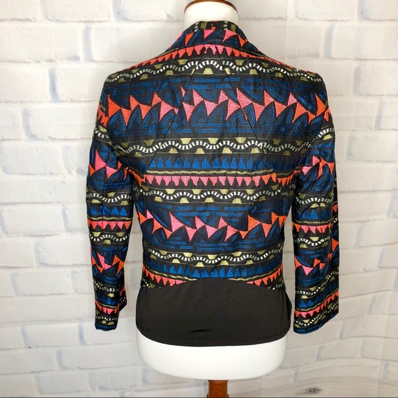 { Parker NY } : “Emmy” Black Embroidered Jacket - Picture 6 of 8